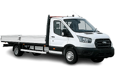 Van Hire Rochdale - White Ford Transit Dropside Van - Van hire Rochdale